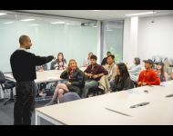 Classroom with students